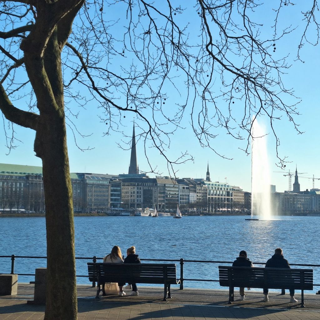 Ein Bild zum Thema Alster in Hamburg im allgemeiner Kontext,Allgemeinwissen Kontext