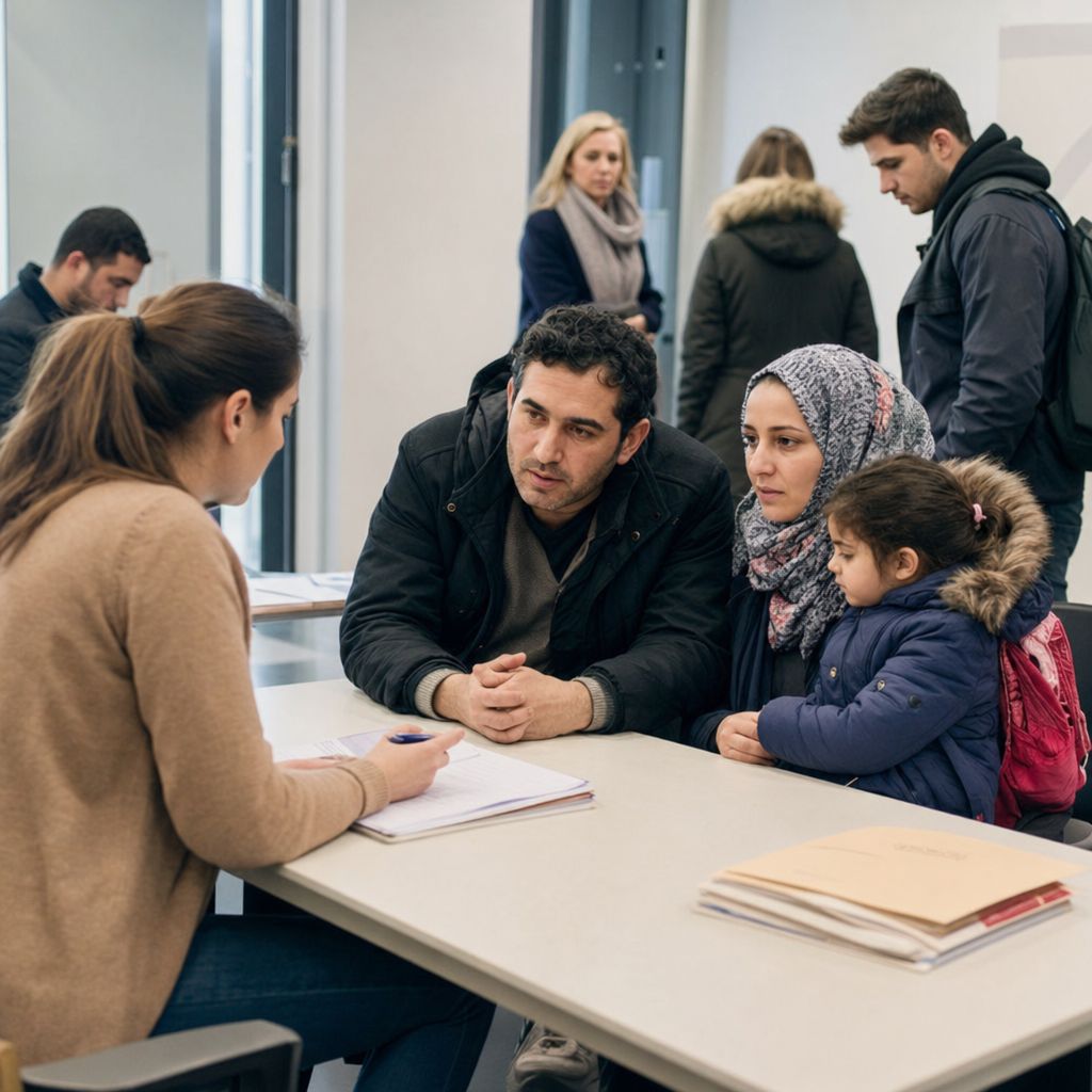 Ein Bild zum Thema Asyl und Migration im allgemeiner Kontext,Allgemeinwissen Kontext