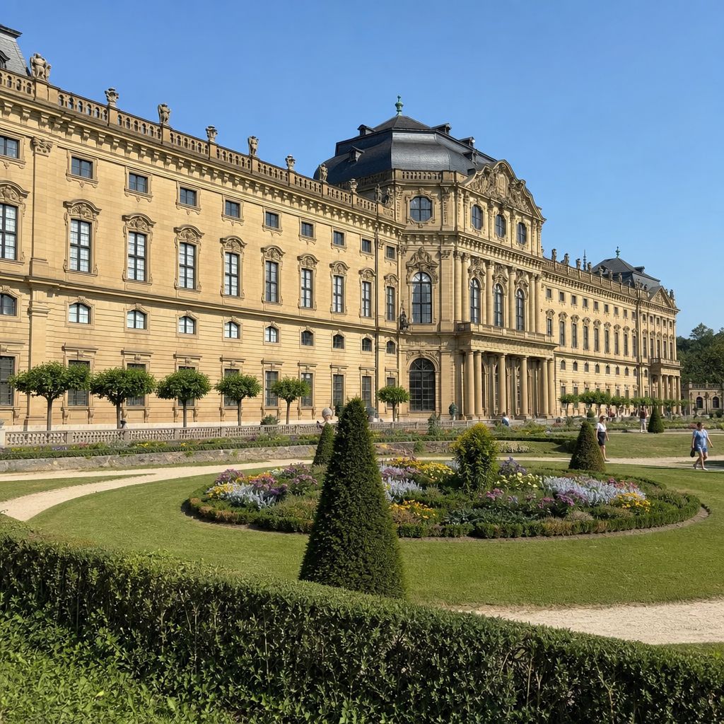 Residenz in Würzburg Ein Bild zum Thema Residenz in Würzburg im allgemeiner Kontext,Allgemeinwissen Kontext